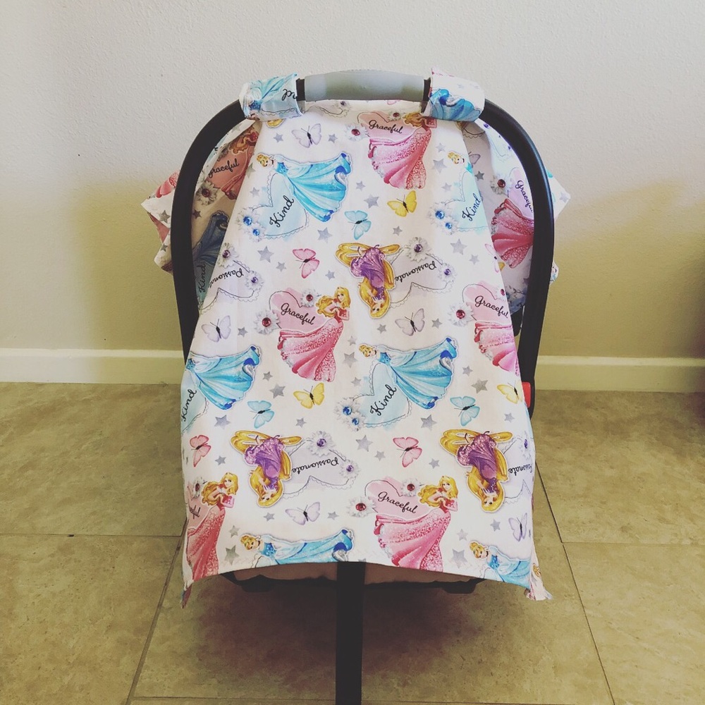Disney Princess Infant car seat cover
